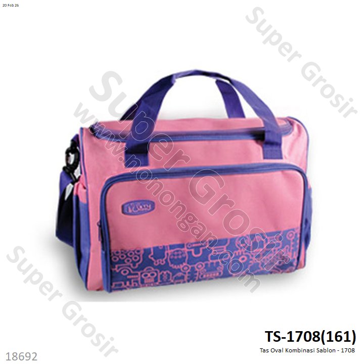 Tas Oval Kombinasi Sablon - 1708