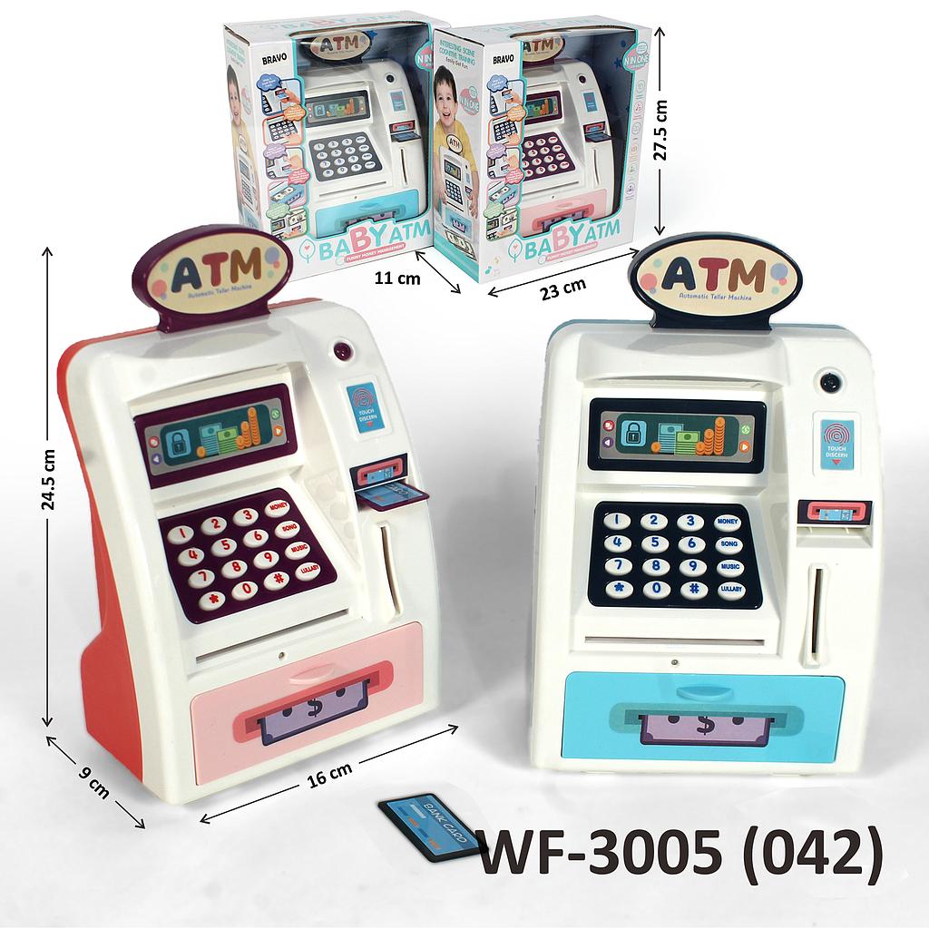 ATM B/O Suara Musik Lampu + Kartu ATM Baby ATM 1 Inner 24 Pcs Box Window @48
