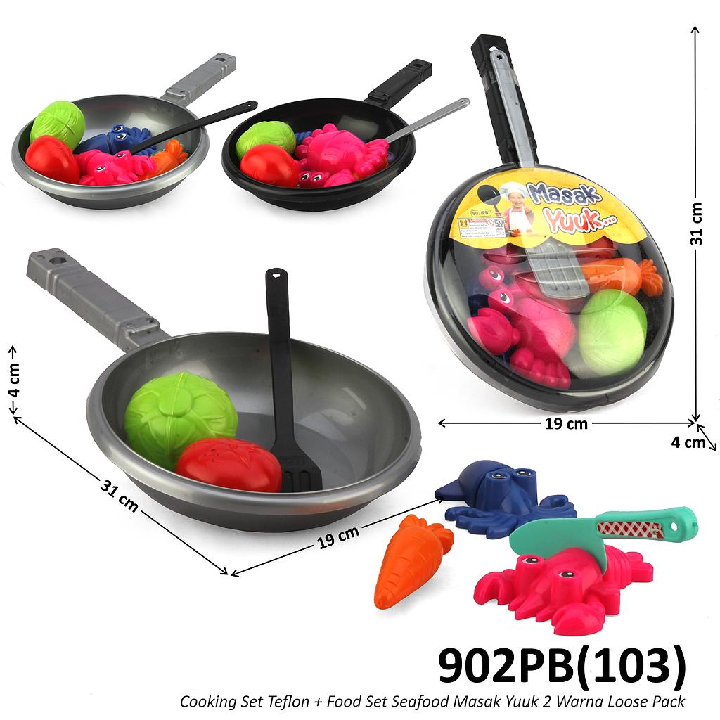 Masak-masakan Teflon Set Seafood Potong Masak Yuuk Press Mika @60