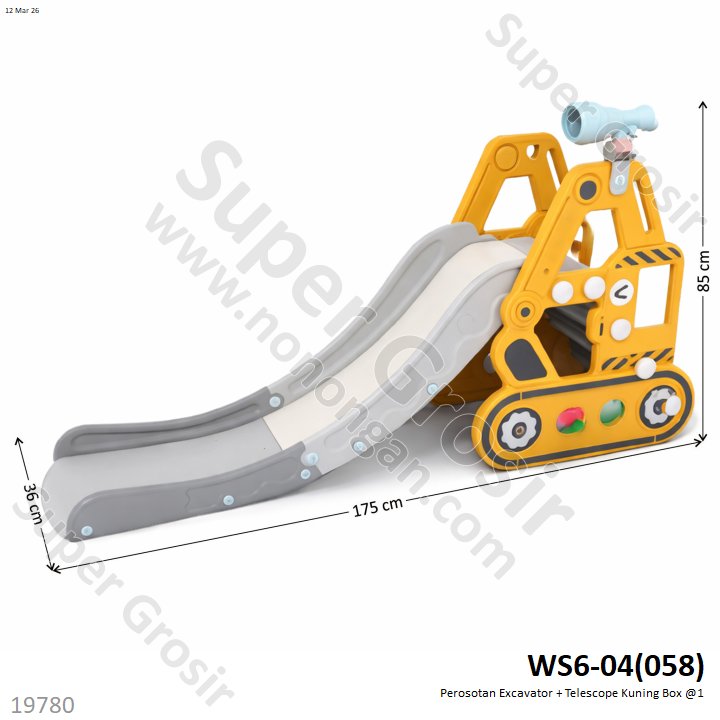 Perosotan Excavator + Telescope Kuning Box @1
