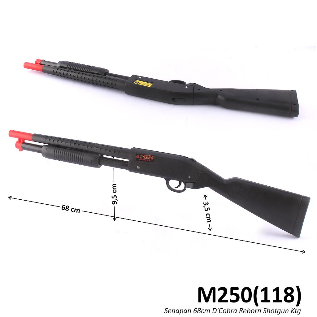 Senapan Shotgun Peluru Plastik 68 cm D'Cobra Reborn Ktg PVC @72