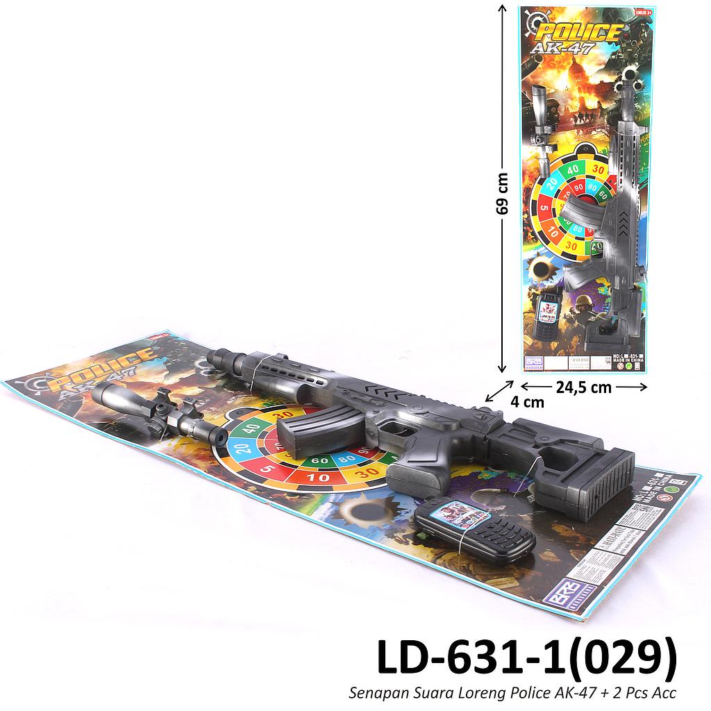 Senapan Kretek Set Teleskop dan HP Police AK-47 Papan @66