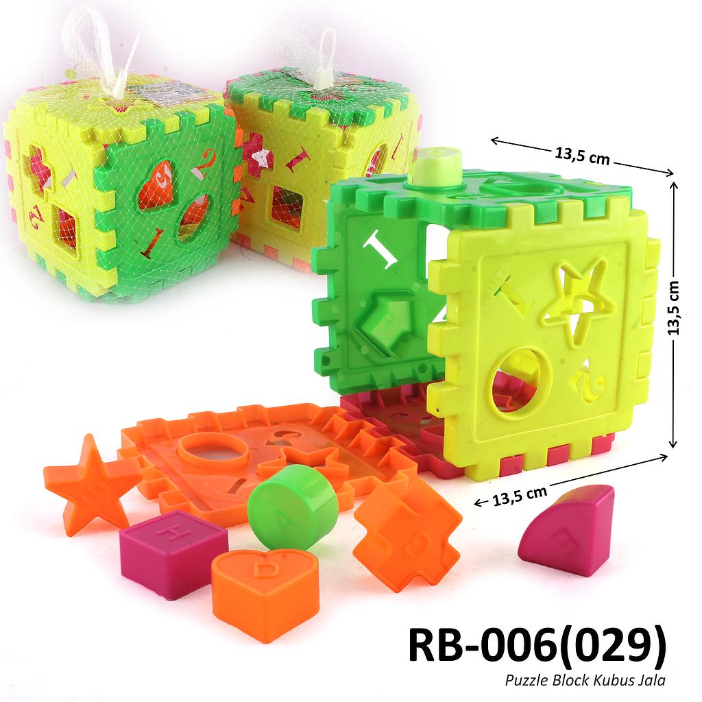 Mainan Edukasi Puzzle Block Kubus Jala @120