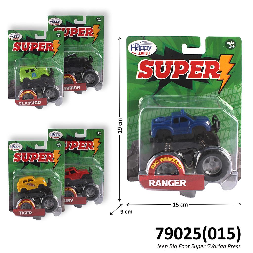 Monster Truck Jeep Big Foot F/C Happy Truck Super Press @12