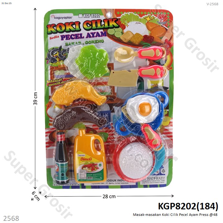 Masak-masakan Koki Cilik Pecel Ayam Press @48