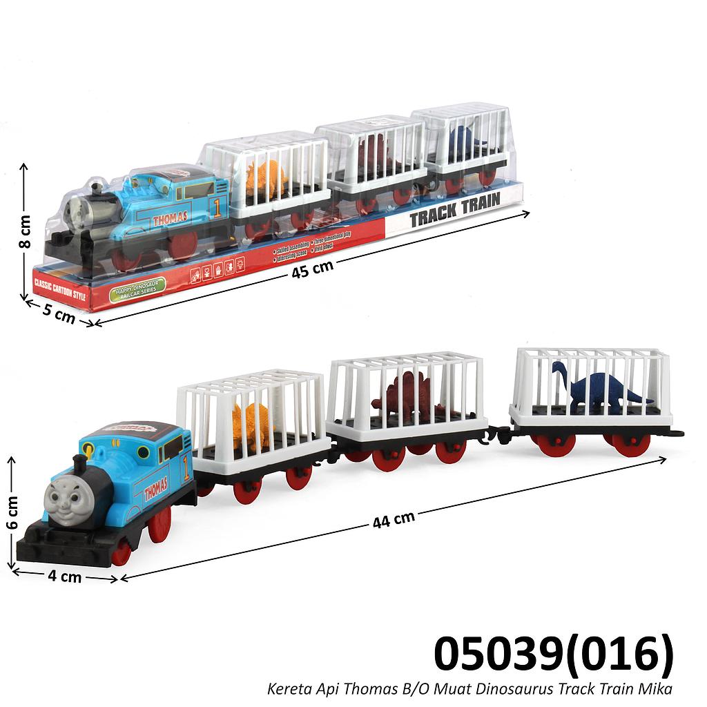 Kereta Thomas 3 Gerbong Muat Dinosaurus B/O Track Train Box Mika @144