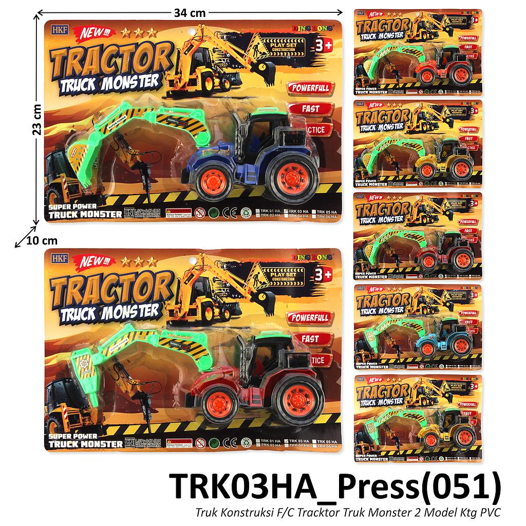 Truk Konstruksi Traktor F/C Tracktor Truck Monster 2 Model 1 Inner 42 Pcs Press @84
