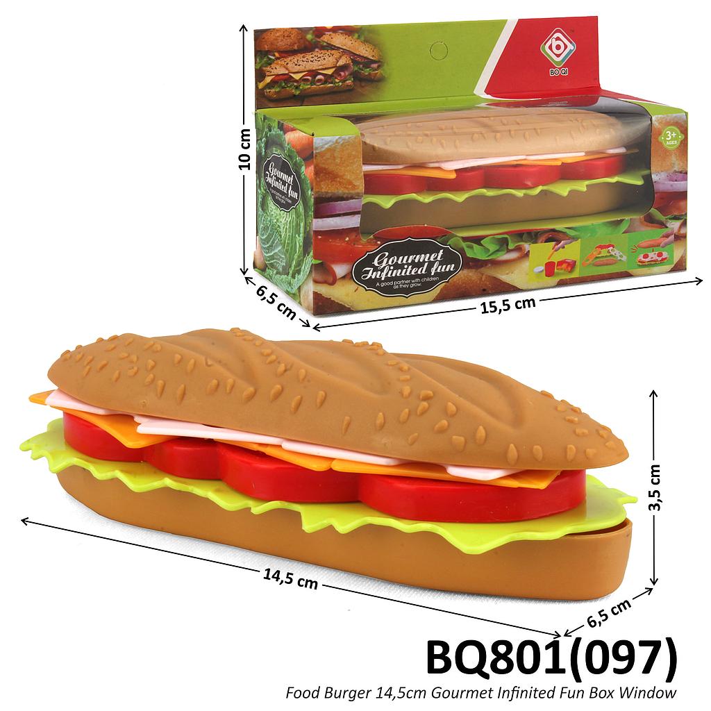 Food Set Hot Dog 14,5 cm Gourmet Infinited Fun 1 Inner 120 Pcs Box Window @240