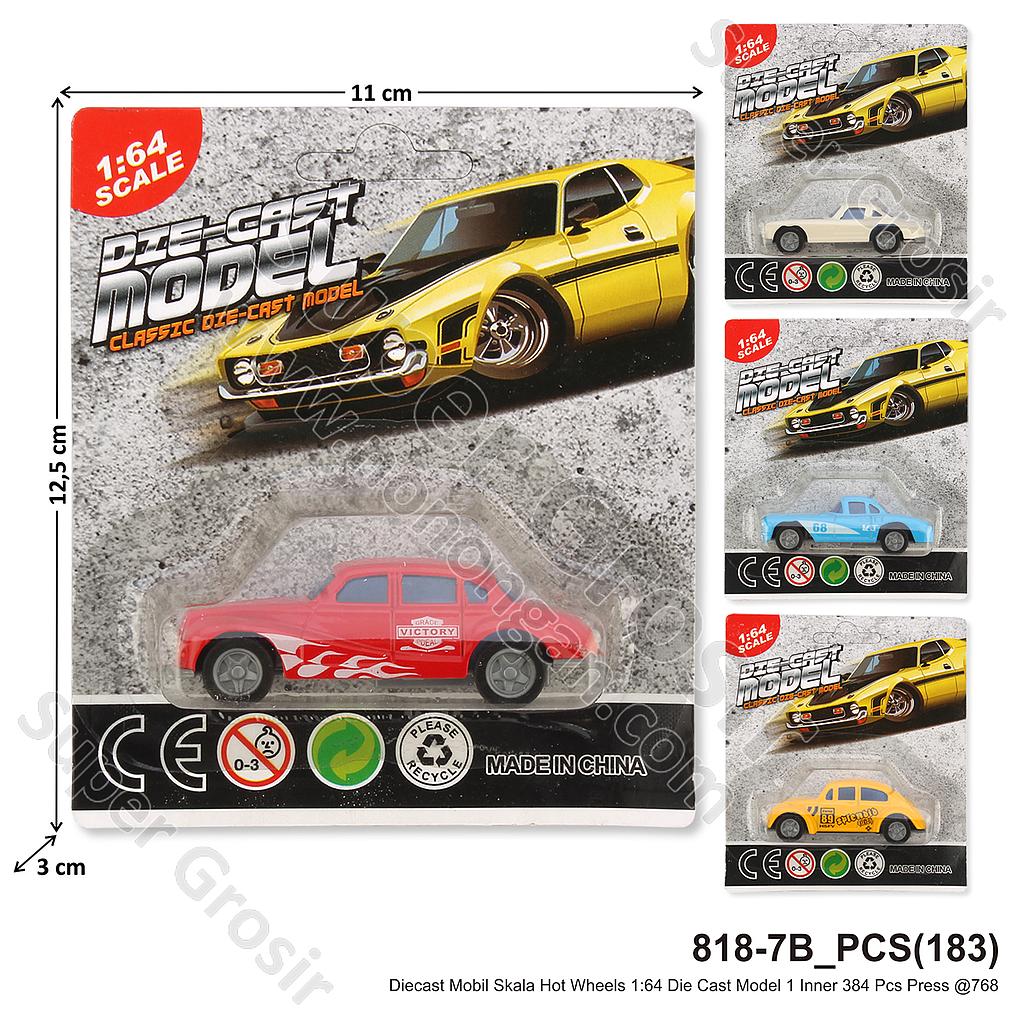 Diecast Mobil Skala Hot Wheels 1:64 Die Cast Model 1 Inner 384 Pcs Press @768