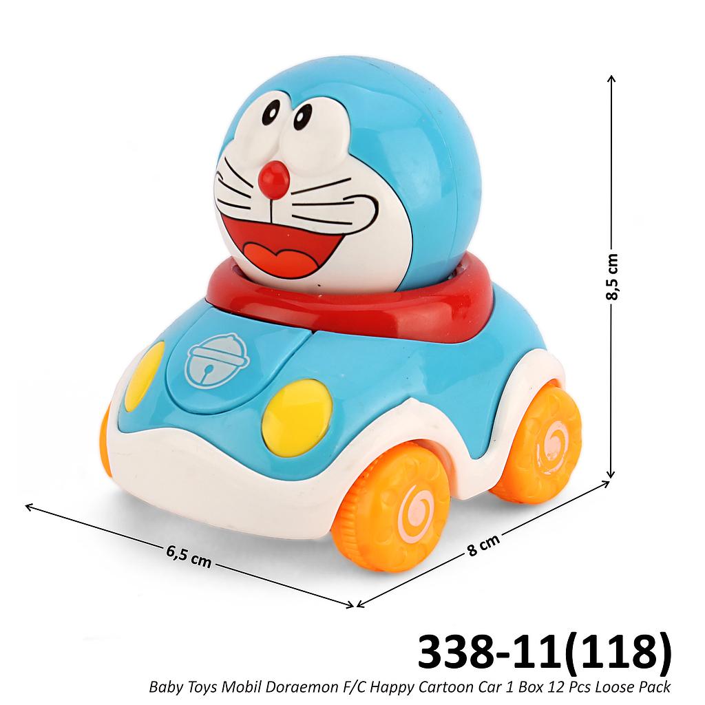 Baby Toys Mobil Doraemon F/C Happy Cartoon Car 1 Box 12 Pcs Loose Pack @216