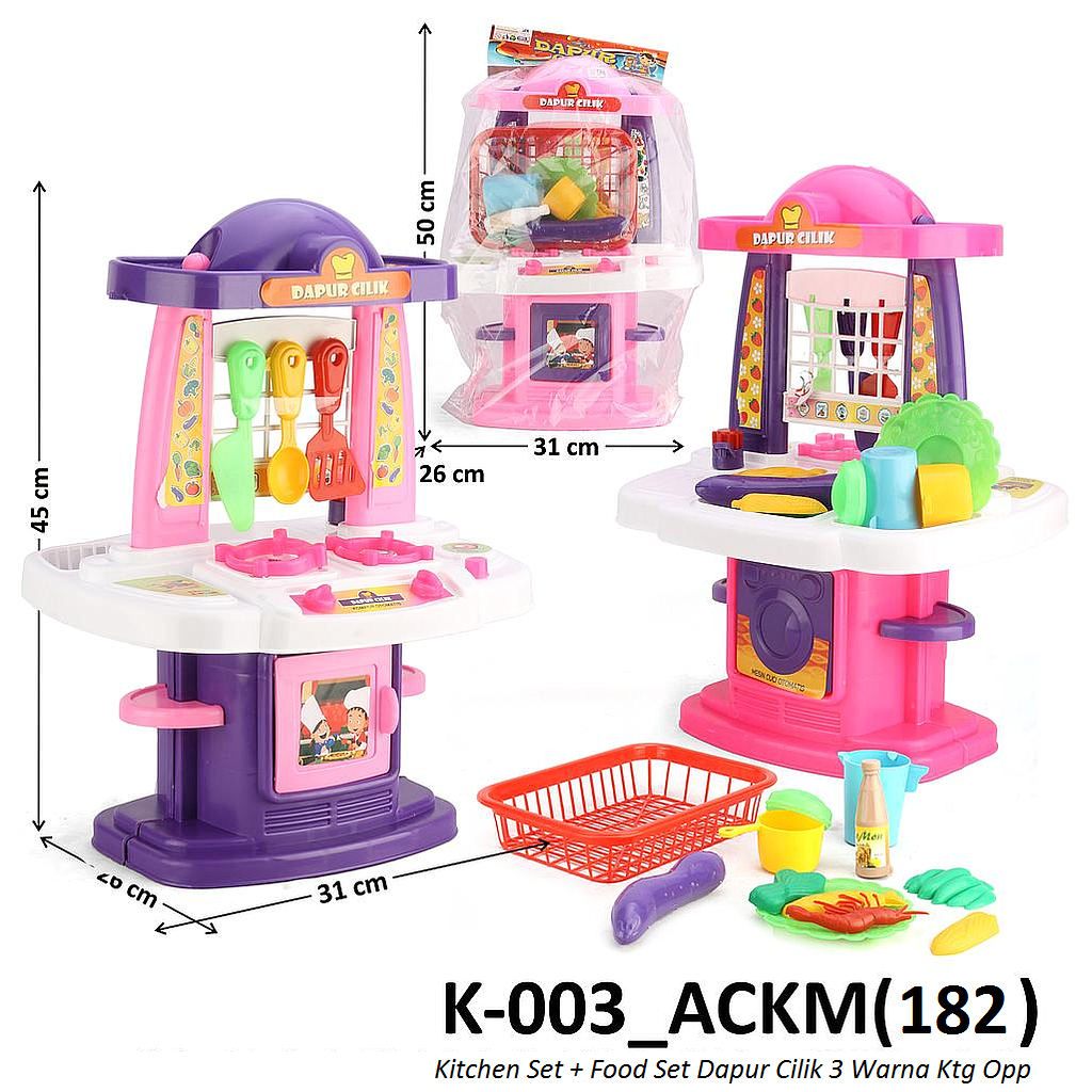Kitchen Set Dapur Cilik Ktg PVC @6