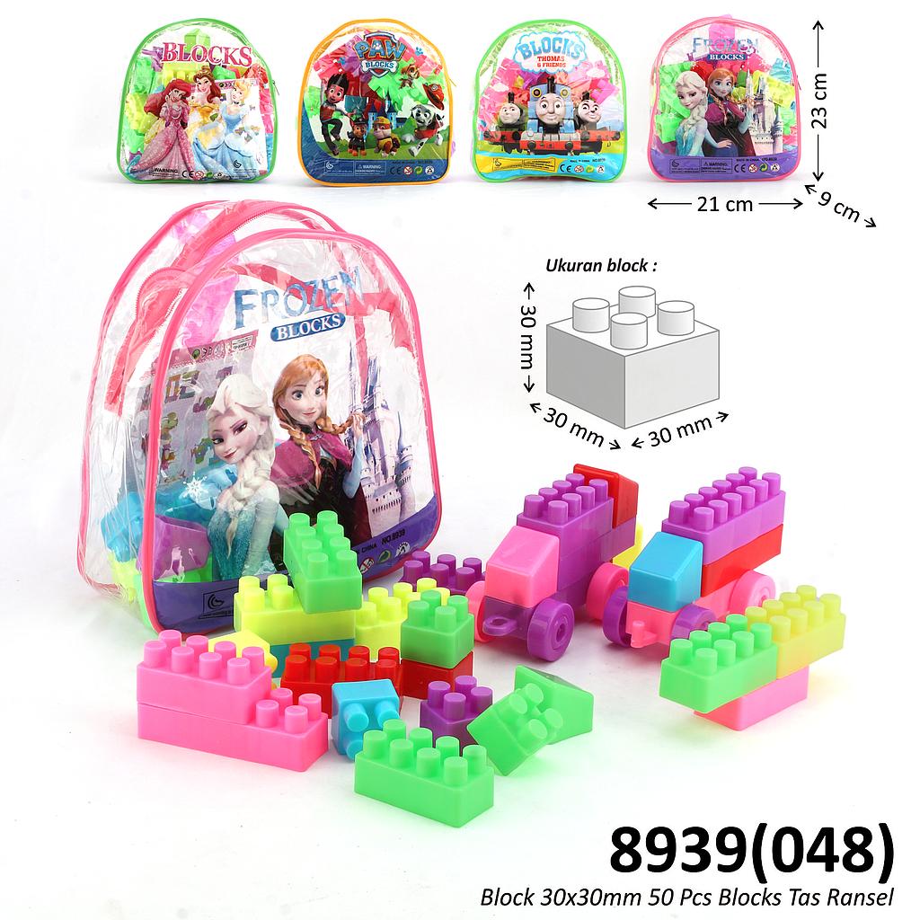 Block 30x30 mm 50 Pcs Blocks Tas Ransel @60