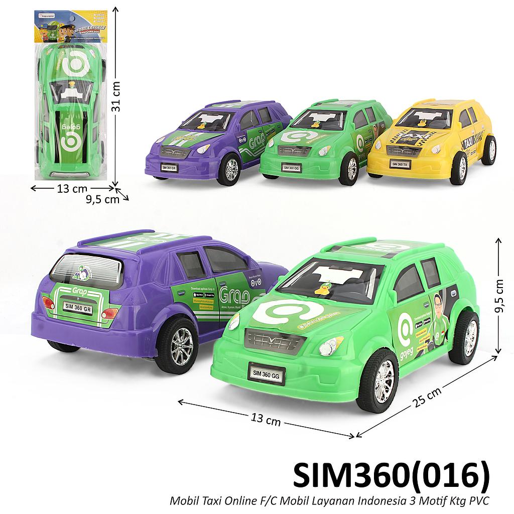 Mobil Taxi Online F/C Mobil Layanan Indonesia 3 Motif Ktg PVC @60