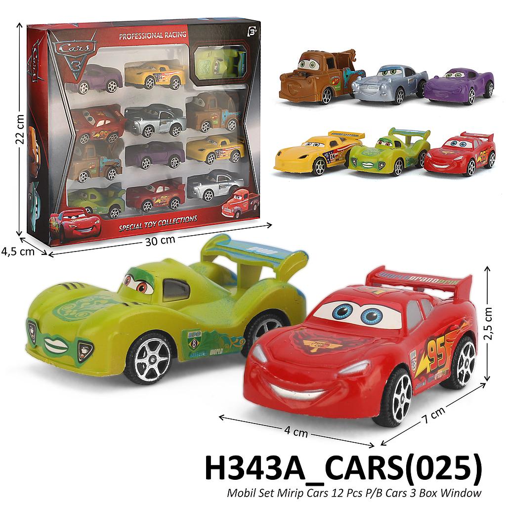 Mobil The Cars 12 Pcs P/B Cars 3 Box Window @120