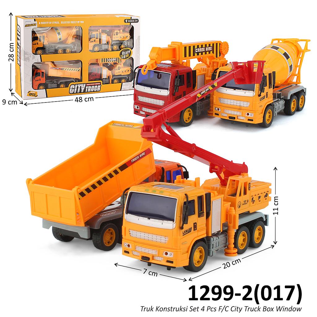 Truk Konstruksi 4 Pcs F/C City Truck Box Window @24