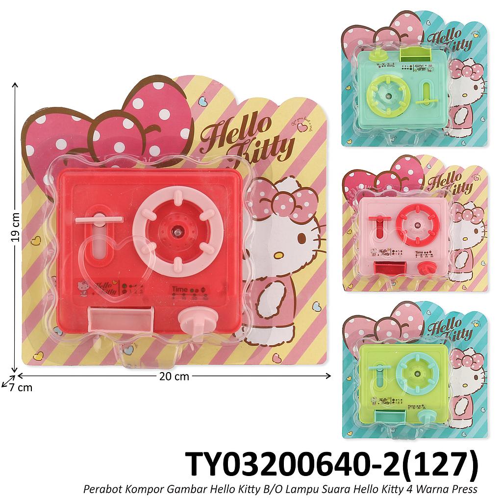 Perabot Kompor Gambar Hello Kitty B/O Lampu Suara Hello Kitty Press @72