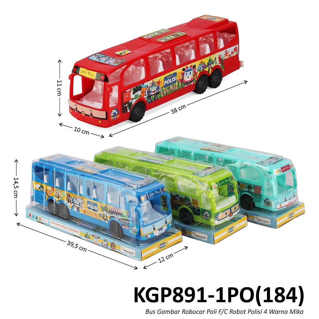 Bus Robocar Poli / Avengers F/C 4 Warna Box Mika @45