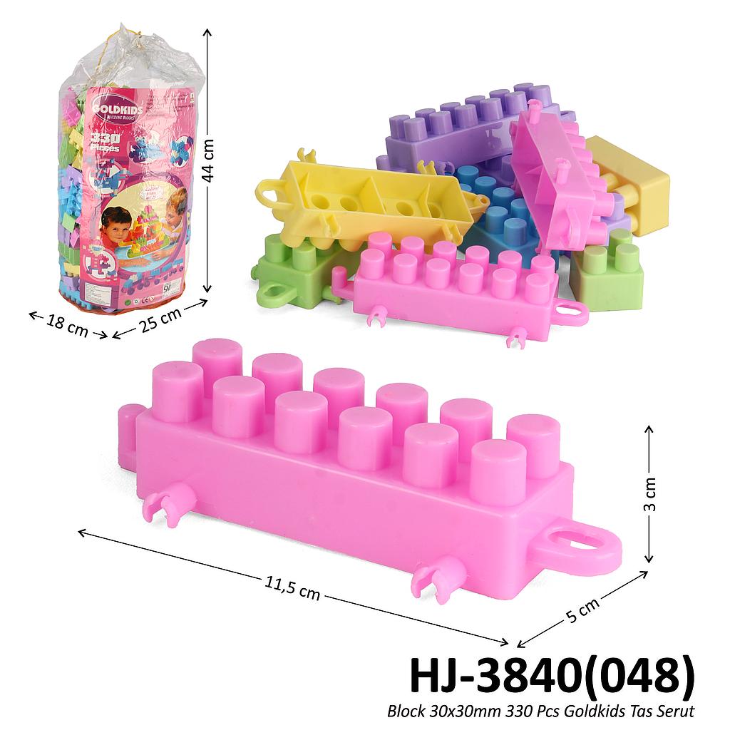 Block 30x30 mm 330 Pcs Goldkids Block Tas Serut @15