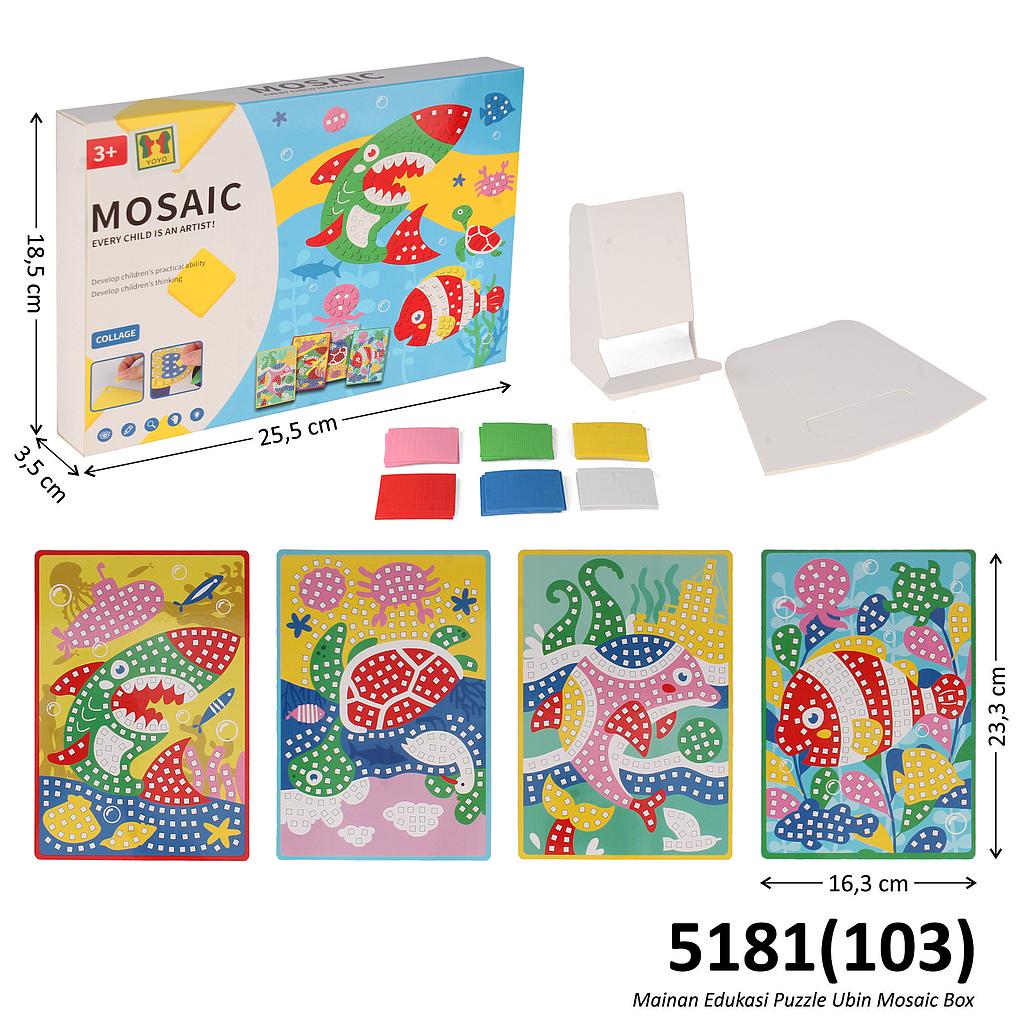 Mainan Edukasi Tempel Sticker Mosaic Box @72