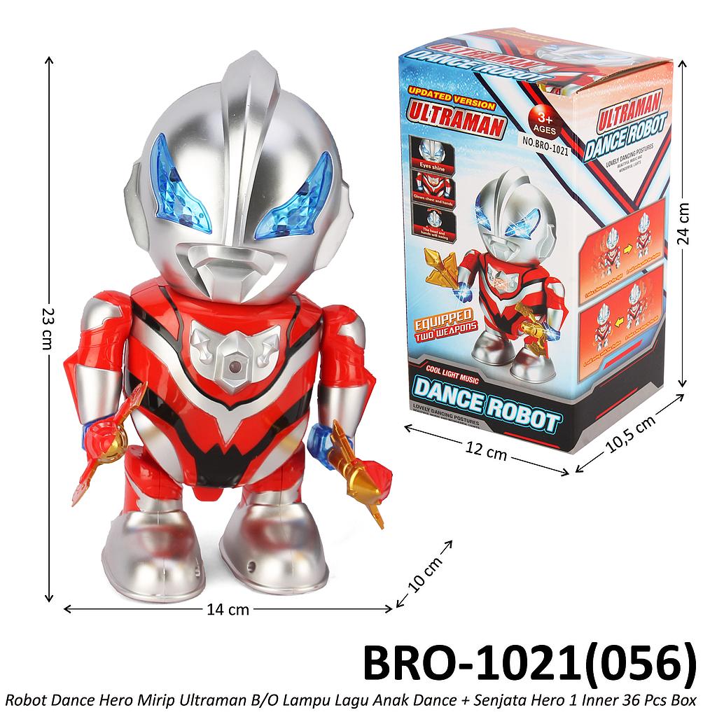 Robot Dance Ultraman B/O Lampu Lagu Anak Dance + Senjata Hero 1 Inner 36 Pcs Box @72