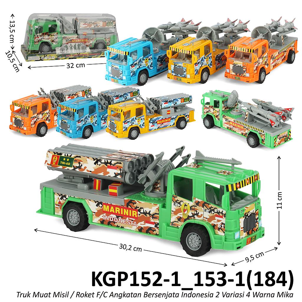 Truk Tentara Muat Misil / Roket F/C Angkatan Bersenjata Indonesia Box Mika @50