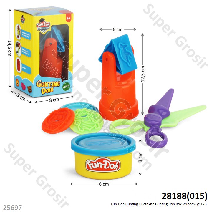 Fun-Doh Gunting Doh Box Window @123