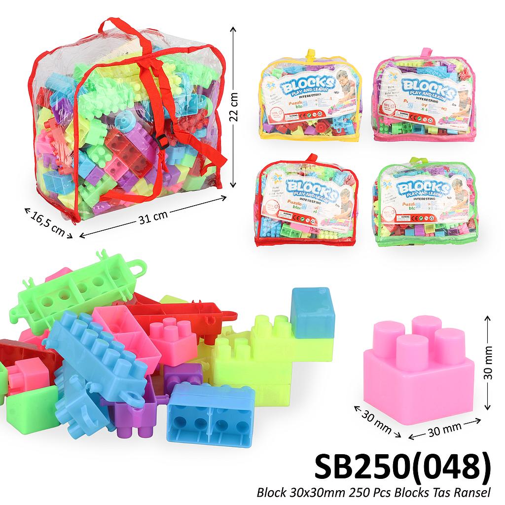 Block 30x30 mm 250 Pcs Blocks Tas Ransel @20