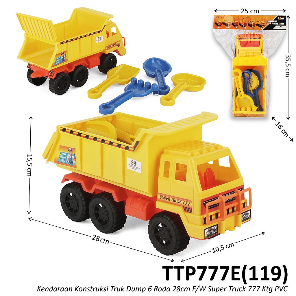 Truk Konstruksi Truk Dump Tronton 28cm F/W Super Truck 777 Ktg PVC @60