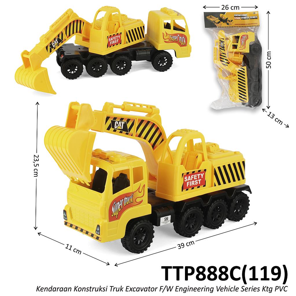 Truk Excavator Tronton 39 cm F/W Engineering Vehicle Series Ktg PVC @30