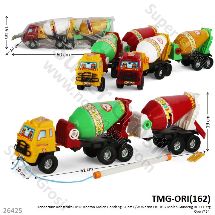 Truk Molen Gandeng Tronton F/W 61 cm Warna Ori RJ-211 Ktg Opp @54