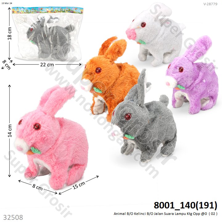Hewan Kelinci B/O Jalan Suara Lampu Ktg Opp @0
