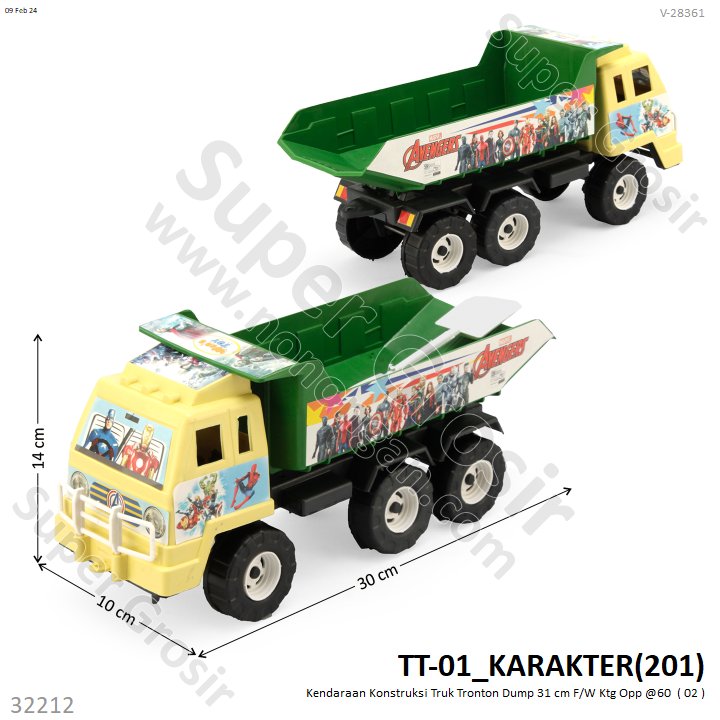 Truk Dump Tronton 31 cm F/W Ktg Opp @60