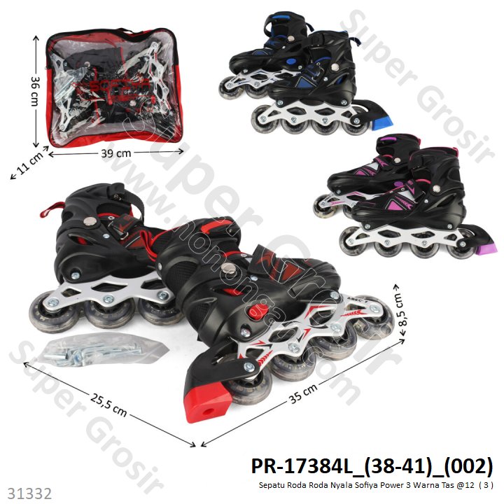 Sepatu Roda Roda Nyala Size L (38-41) Sofiya Tas @12