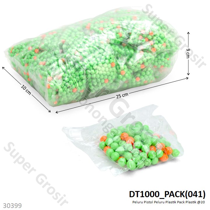 Peluru Pistol Peluru Plastik Pack Plastik @20