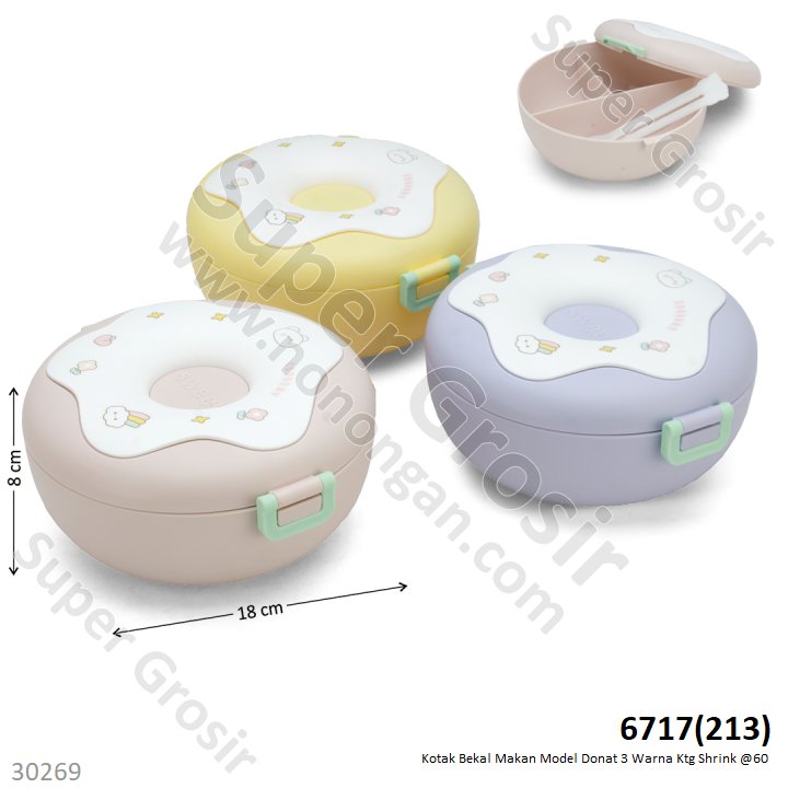 Lunch Box Model Donat Ktg Shrink @60