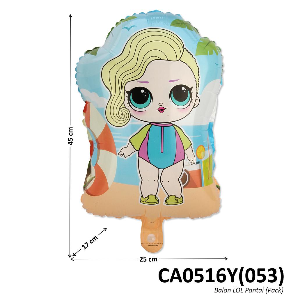(Obral) Balon Gas LOL Pantai 50 Pcs Pack Plastik @60