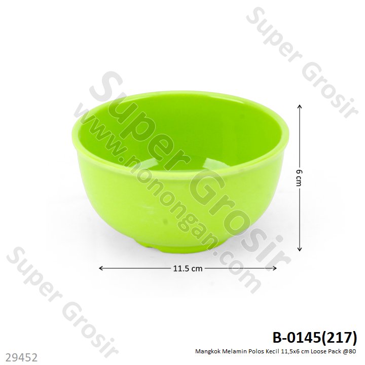 Mangkok Melamin Polos Kecil 11,5x6 cm Loose Pack @80