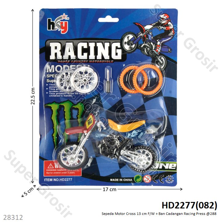 Sepeda Motor Trail 13 cm F/W + Ban Cadangan Racing Press @288