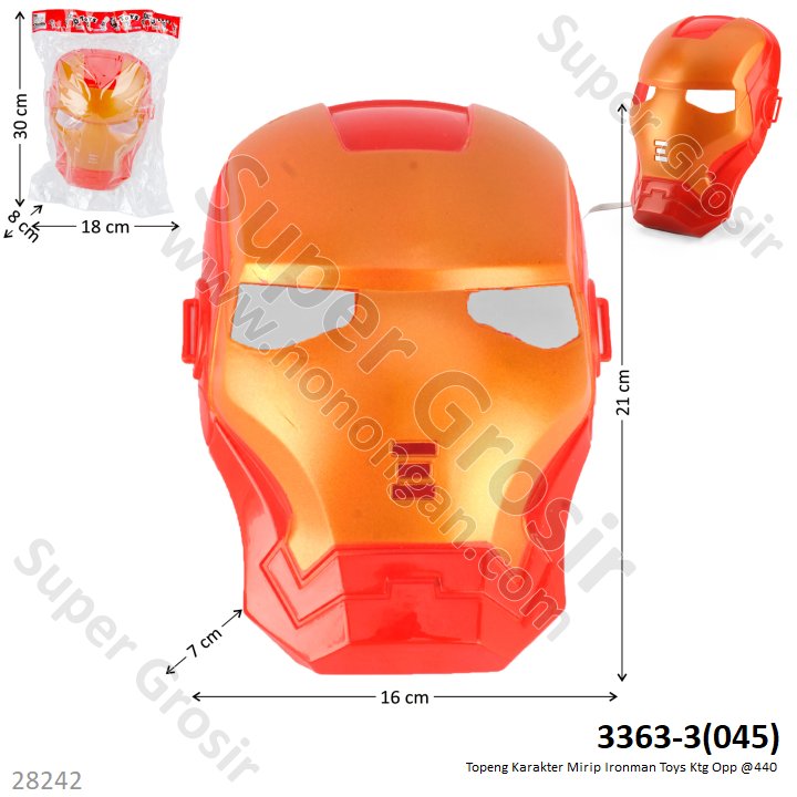 Topeng Ironman Toys Ktg Opp @440