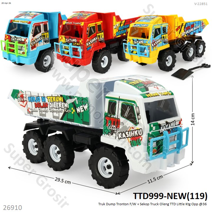 Truk Dump Tronton F/W + Sekop Truck Oleng TTD Little Ktg Opp @36