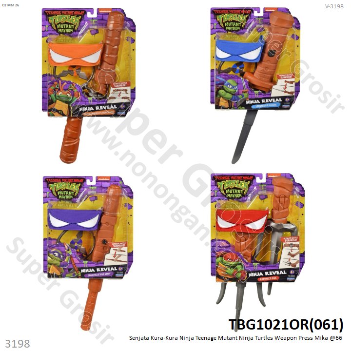 Senjata Ninja Turtles Press Mika @66