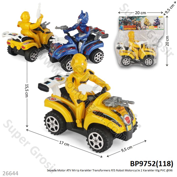 Transformers ATV P/S Robot Motorcycle Ktg PVC @96
