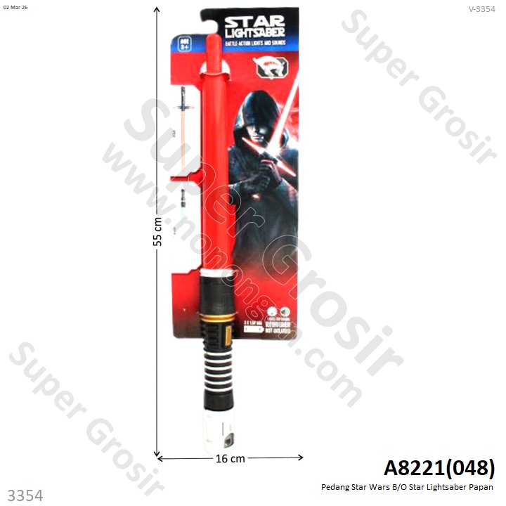 Pedang Star Wars B/O Star Lightsaber Papan
