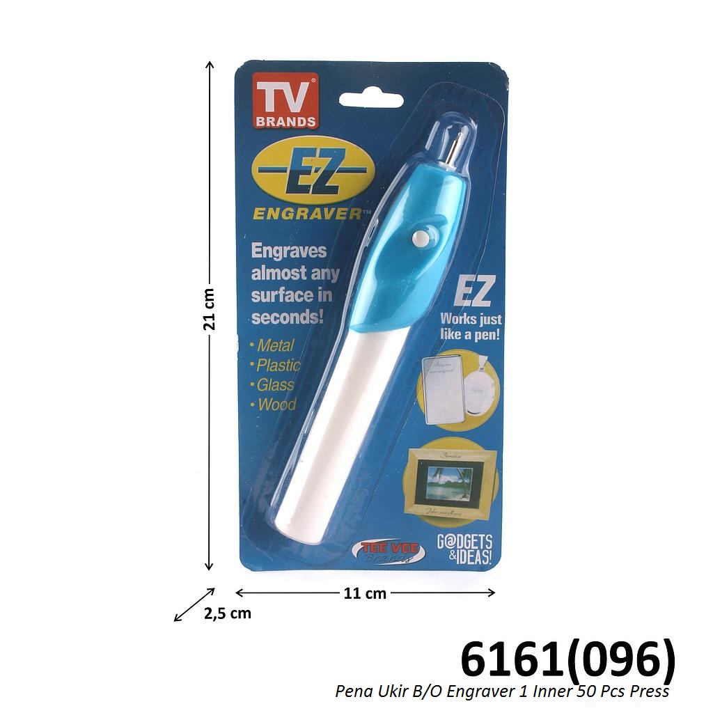 Pena Ukir B/O Engraver 1 Inner 50 Pcs Press @200