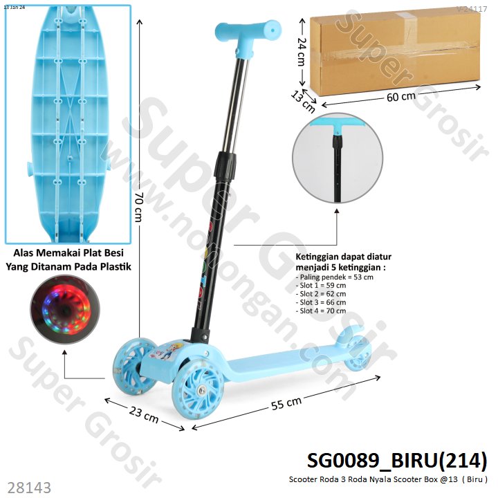 Scooter Roda 3 Roda Nyala Scooter Box @13