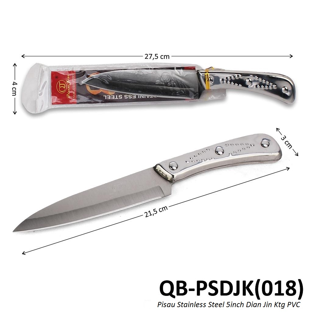 Pisau Stainless Steel 5 Inch Dian Jin Ktg PVC @300
