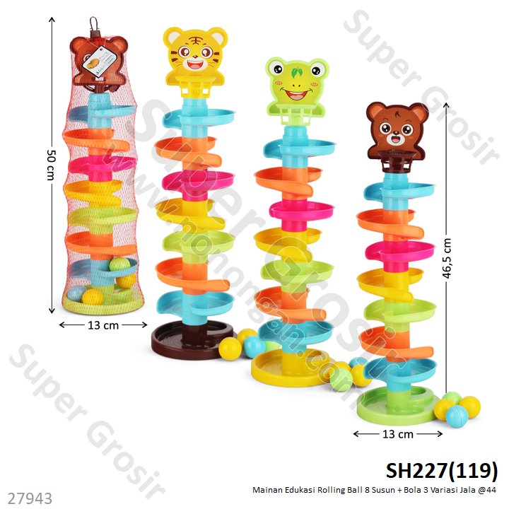 Rolling Ball 8 Susun + Bola Jala @44