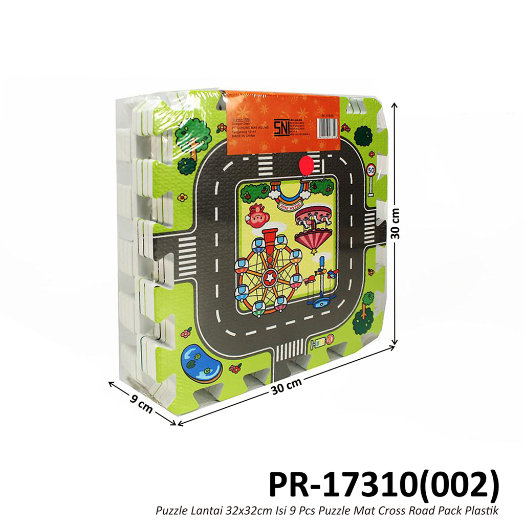 Matras Puzzle Lantai 30x30 cm 9 Pcs Puzzle Mat Pack Plastik @30