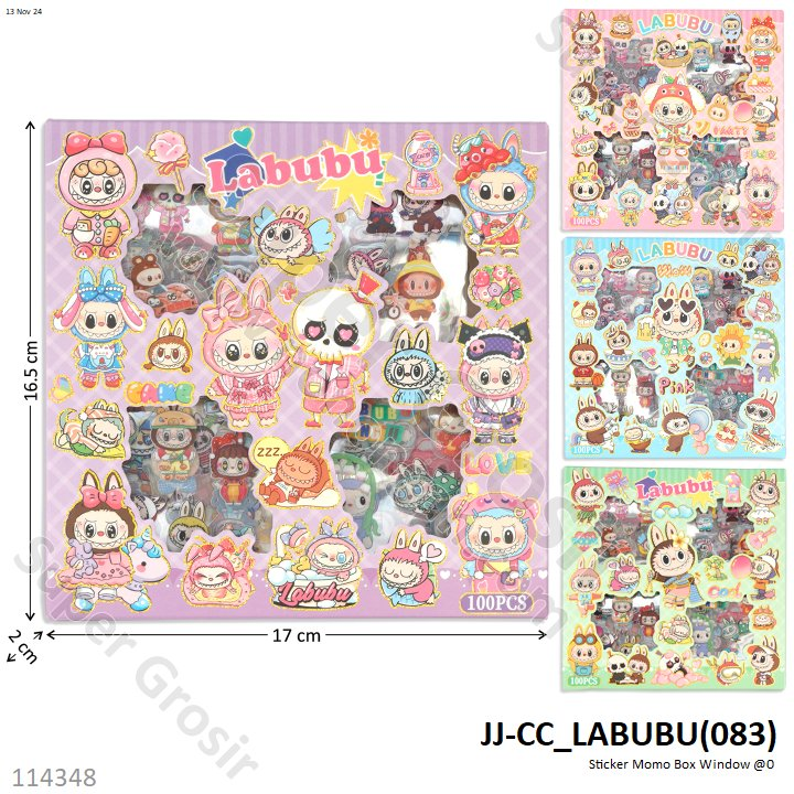 Sticker Momo Karakter Box Window @120