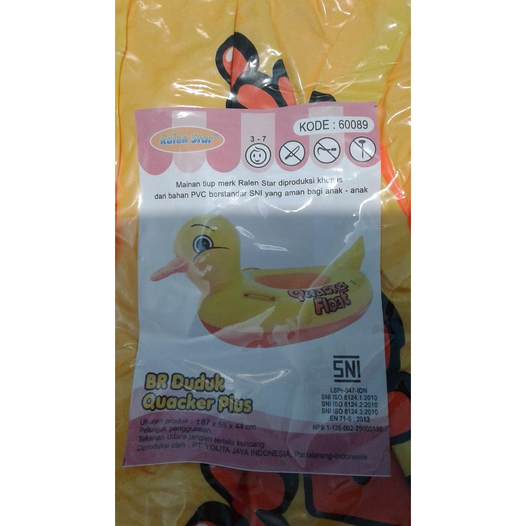 Pelampung Boat Celana dan Pegangan Bebek BR Duduk Quacker Plus Ktg Opp @120